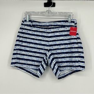SPANX Sunshine Short 4” Tie Dye Blue L